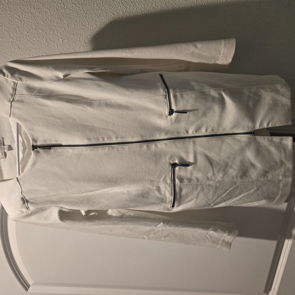 White Zip-Up Jacket